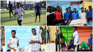 Premier League star Tariq Lamptey makes donations, plays football with locals as he enjoys vacation in Ghana
