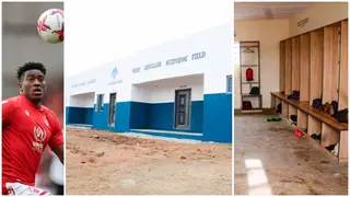 Super Eagles Striker Builds Modern Day Dressing Room for Local Team That Produced Him