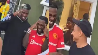 Another Man United Star Joins Grammy Award-Winning Artiste Burna Boy Behind Stage, Flaunts Crazy Dance Moves