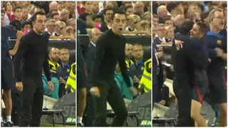 Video of how Xavi and the Barcelona bench celebrated Lewandowski's last minute goal emerges