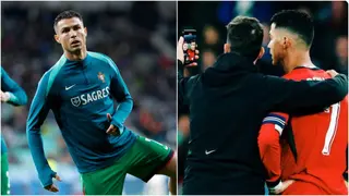 Cristiano Ronaldo makes the day of pitch invader during Portugal vs Slovenia; Video