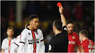 Fans React As English Referee Issues Round Red Card During FA Cup Match