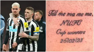 Jumping the gun: Newcastle fan gets victory tattoo before Carabao Cup defeat