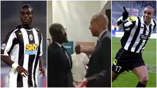 Heartwarming Moment Ex Black Stars Captain Meets Former Juventus Teammate Trezeguet in Ghana Spotted