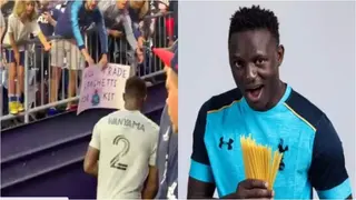 Former Premier League Star, Victor Wayama, Exchanges His Shirt For Spaghetti With Fan After MLS Game