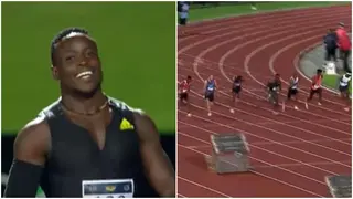 Africa's fastest man Ferdinand Omanyala outsprints Simbine in 100m at ASA Grand Prix