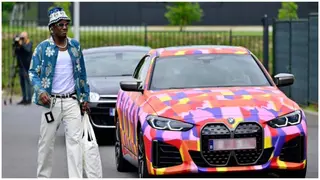 Chelsea star Michy Batshuayi spotted in exotic BMW ride as he arrives Belgium training