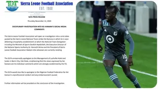 Nigeria vs Sierra Leone: FA to Probe Kei Kamara's Viral Video