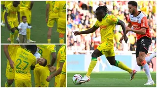 Moses Simon Shares Heartwarming Moment With Young Fan After Nantes' Win Over Lorient: Video