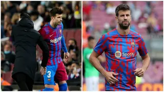 Pique clashes with Xavi as Barcelona defender upset for getting limited game time this season