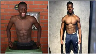 Incoming Ghana forward Eddie Nketiah enjoys stunning body transformation