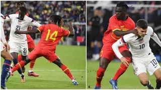 Timothy Weah Leaves Ghana Defender Alidu Seidu Lost With Lovely Skills: Video