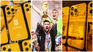 Messi's gold: A look at the 35 customised gold iPhone veteran bought for Argentina teammates
