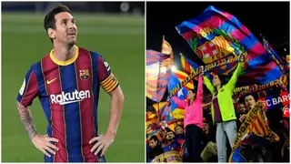 Video: Barcelona fans chant Lionel Messi’s name during Real Madrid El Clasico clash