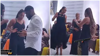 Okocha’s Daughter Teaching Parents Dance Moves At Wedding Anniversary