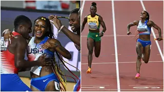 Sha'Carri Richardson beats Shelly Ann Fraser Pryce again as USA win 4 by 100 relay