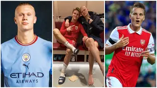 Arsenal Midfielder Breaks Silence on How He Tried to Stop Erling Haaland From Joining Man City