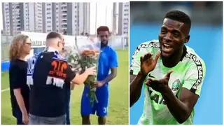 John Ogu: Super Eagles star gets special gift from opposing team after racial calls