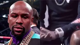 Too Much Money As Boxing Legend Floyd Mayweather Shows Off Amazing Wrist Watch Worth N8.9 Billion