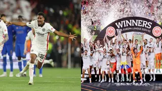 German Born Ghanaian Winger Ansgar Knauff Wins Europa League Cup With Frankfurt