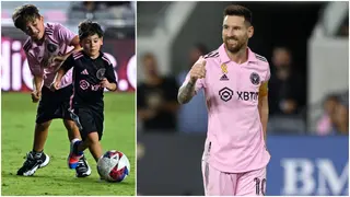 Lionel Messi watches his son Thiago play for Inter Miami academy, video