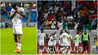 Lovely Scenes As Kenyans in Qatar Turn Up in Large Numbers to Watch Harambee Stars, Video