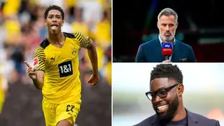 Jude Bellingham Asks for More From Jamie Carragher and Micah Richards After Duo Perform Hey Jude on Live TV