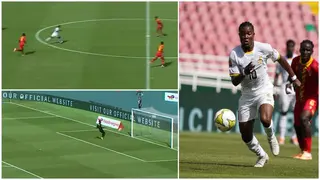 Video: Fatawu Issahaku Goes Viral After Trademark Centre to Goal Strike Hit Crossbar