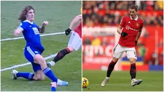 Marcel Sabitzer: Premier League Explains Why Man United Star Was Not Sent Off for Rash Tackle vs Leicester