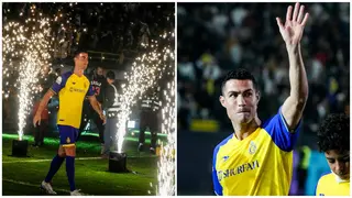 Watch Ronaldo get insane reception from Al-Nassr fans during unveiling