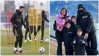 Lionel Messi Returns to PSG Training After Spending Short Vacation With Family in the Alps