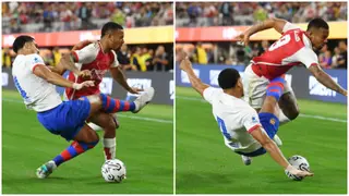 Ronald Araujo: Barca defender escapes red after harsh tackle on Gabriel Jesus