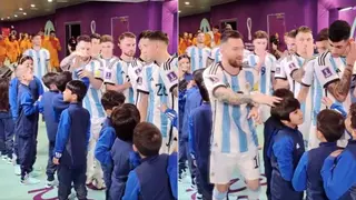 Qatar 2022: Lionel Messi in moving video sharing high fives with starstruck children