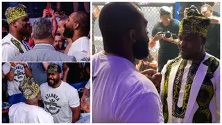 Video: Francis Ngannou and Jon Jones Share Heated Face-Off at PFL Event