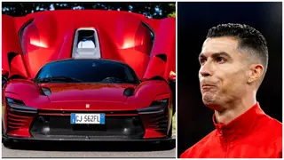 Cristiano Ronaldo adds to his £19million car collection with limited-edition Ferrari