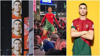 Cristiano Ronaldo: Watch Portugal captain unveil his statue at Times Square in New York