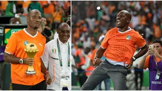 Didier Drogba's Reaction After Ivory Coast Equalised During AFCON Final Against Nigeria Goes Viral