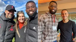 Liverpool Coach Jurgen Klopp Hosts Springboks Captain Siya Kolisi and His Wife Rachel at AXA Training Centre