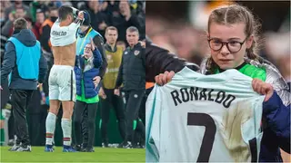 Irish Player Angry As Legendary Cristiano Ronaldo Gives Shirt to Young Girl After World Cup Qualifying Match