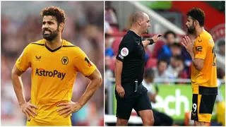 Diego Costa: Former Chelsea striker shown straight red card in Wolves stalemate
