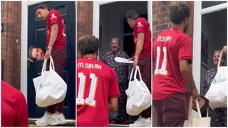 Wholesome Footage of Mo Salah and Liverpool Teammate Surprising Fans Around City Emerges