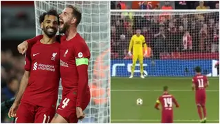 Jordan Henderson: The interesting moment Liverpool midfielder mimicked Salah’s penalty run up vs Rangers