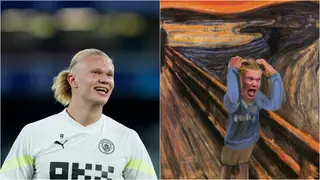 Erling Haaland Reacts to Viral Meme of Himself Screaming at Referee During Man City vs Tottenham