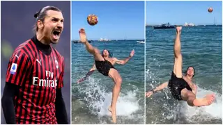 Zlatan Ibrahimovic: Retired Star ‘Scores’ Ridiculous Bicycle Kick on Water, Video