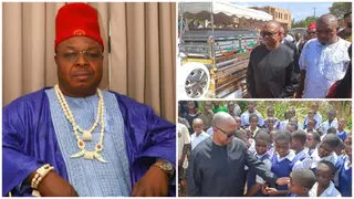 Peter Obi, Valentine Ozigbo Among Dignitaries at Burial of Igbo Chief Who Died During AFCON 2023