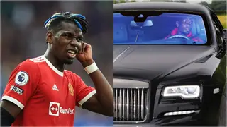 Hours After Meeting Davido, Cubana Chiefpriest, Utd star Pogba Gets Lucky As Tree Falls Close to His £300K Car