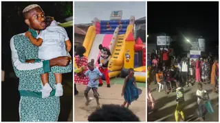 Victor Osimhen’s Family Celebrates Daughter Hailey’s Birthday in Olusosun, Bring Smiles to Kids