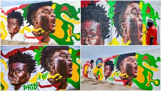 Mohammed Kudus: Stunning photos of World Cup Breakout Star's mural in Ghana Surfaces Online