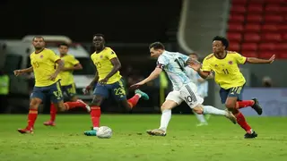 Messi Mocks Yerry Mina after Missing Penalty Against Argentina