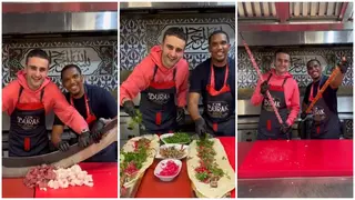 Samuel Eto'o teams up with TikTok mega chef Czn Burak to make gigantic dish, video